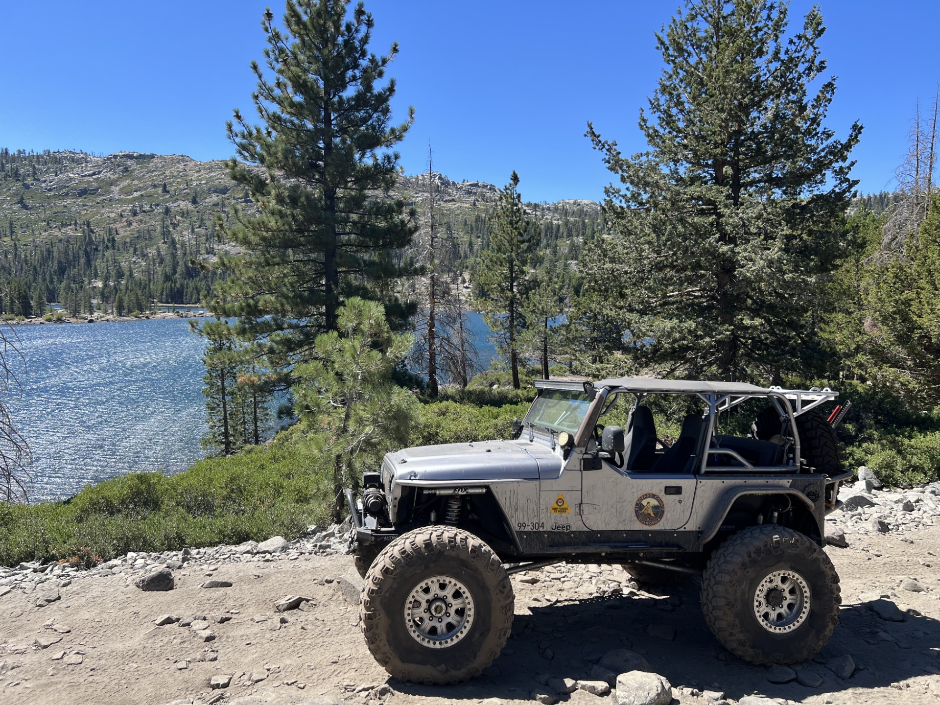 County's Rubicon Trail Jeep at Buck Island