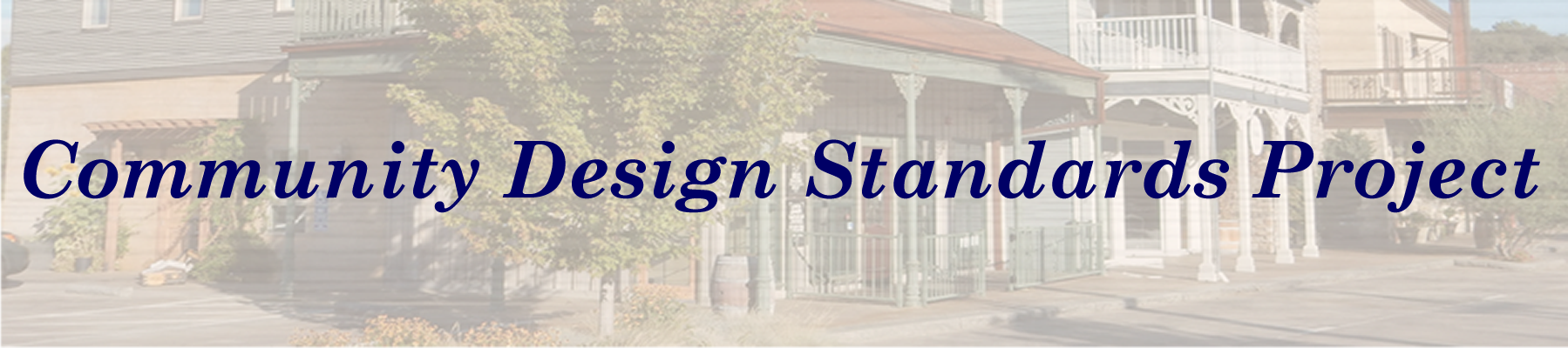 Community Design Standards Project