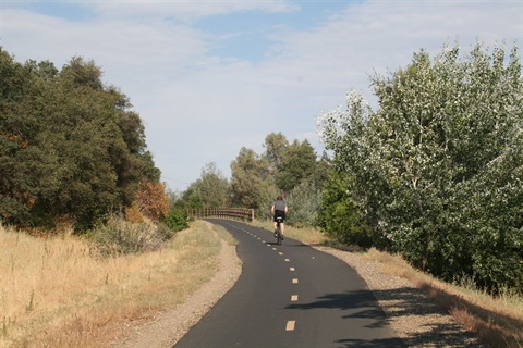 Biker on El Dorado Trail