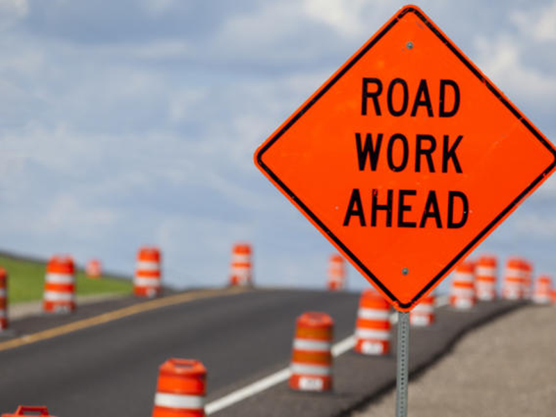 Road work sign image