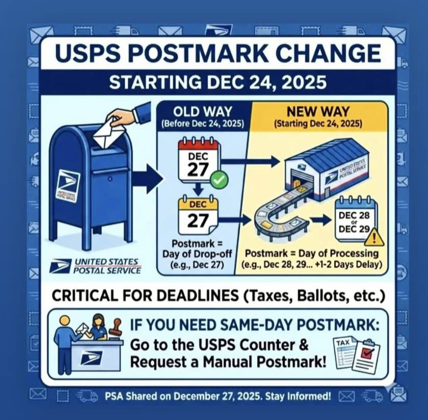 USPS Postmark Change