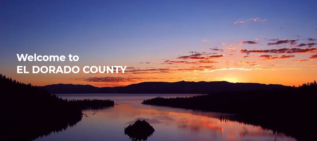 Lake Tahoe sunrise with text 