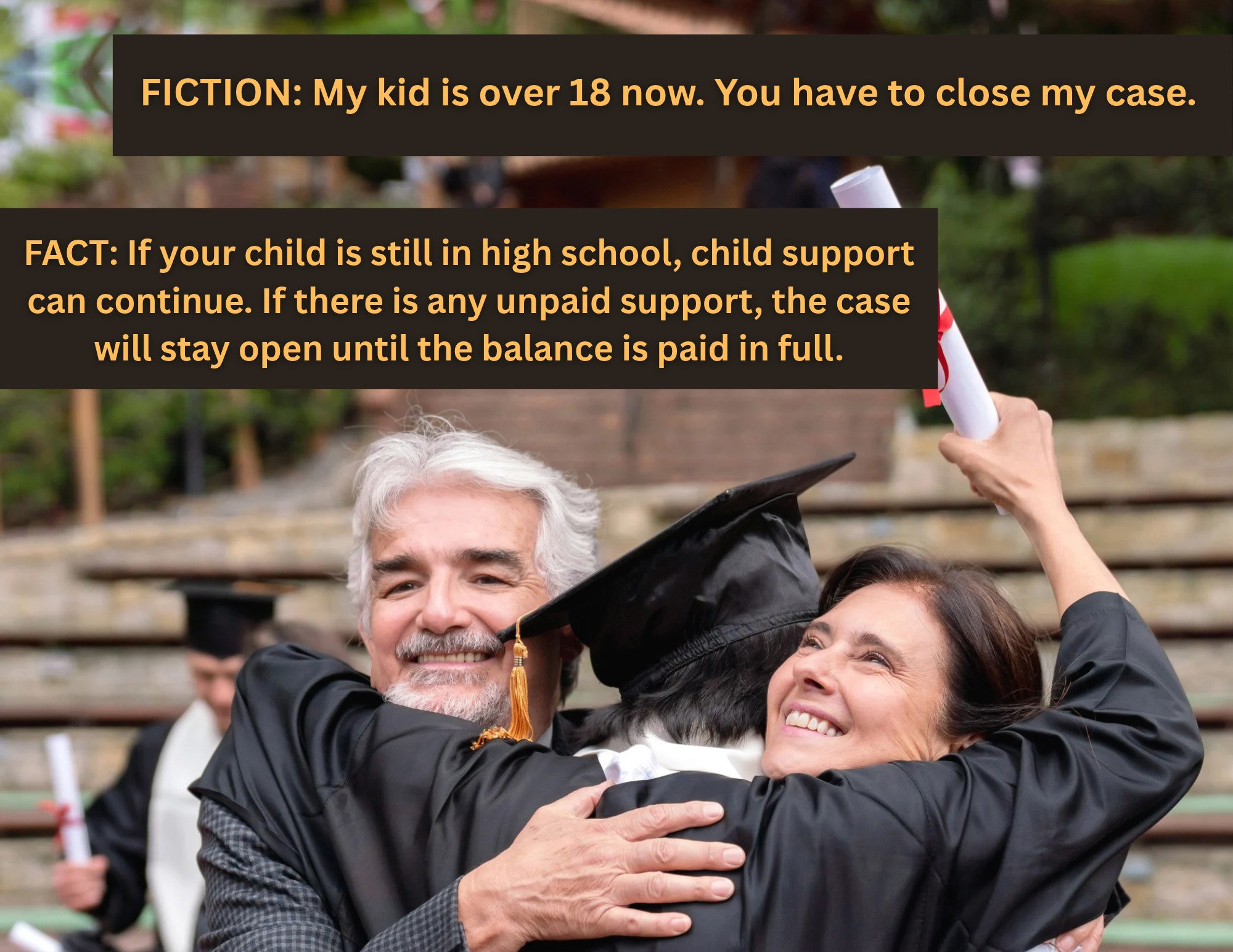 Even if your child is 18 or over, you may still have to pay child support